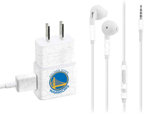 NBA Golden State Warriors Distressed Phone Charger Skin